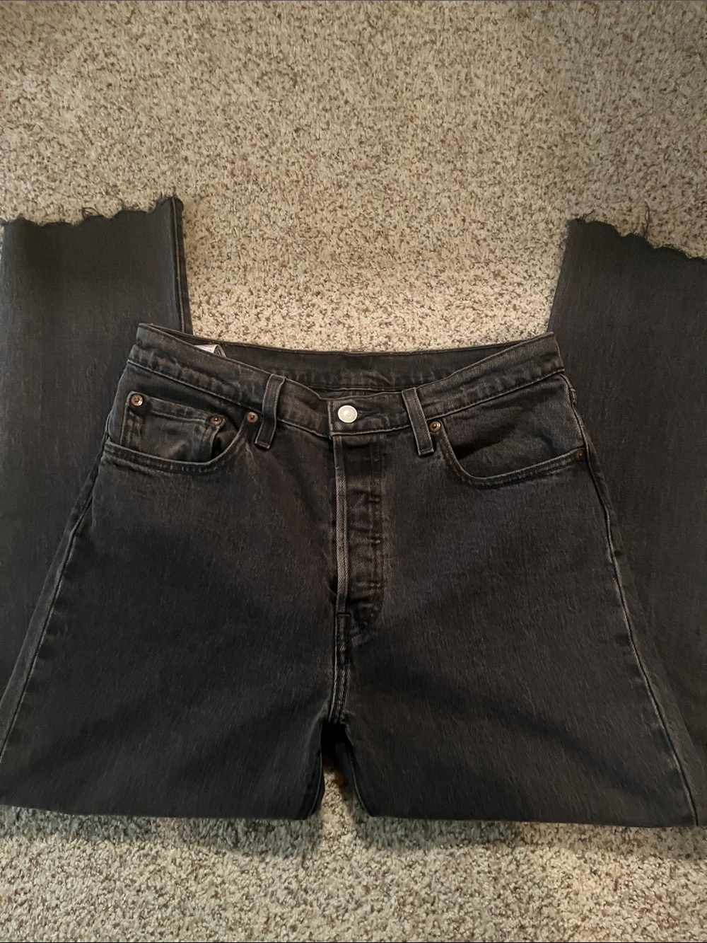 Levi's Black Straight-Leg Jeans - Picture 3 of 4